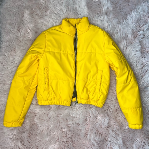 Yellow Wild Fable Puffer Jacket - Picture 1 of 3